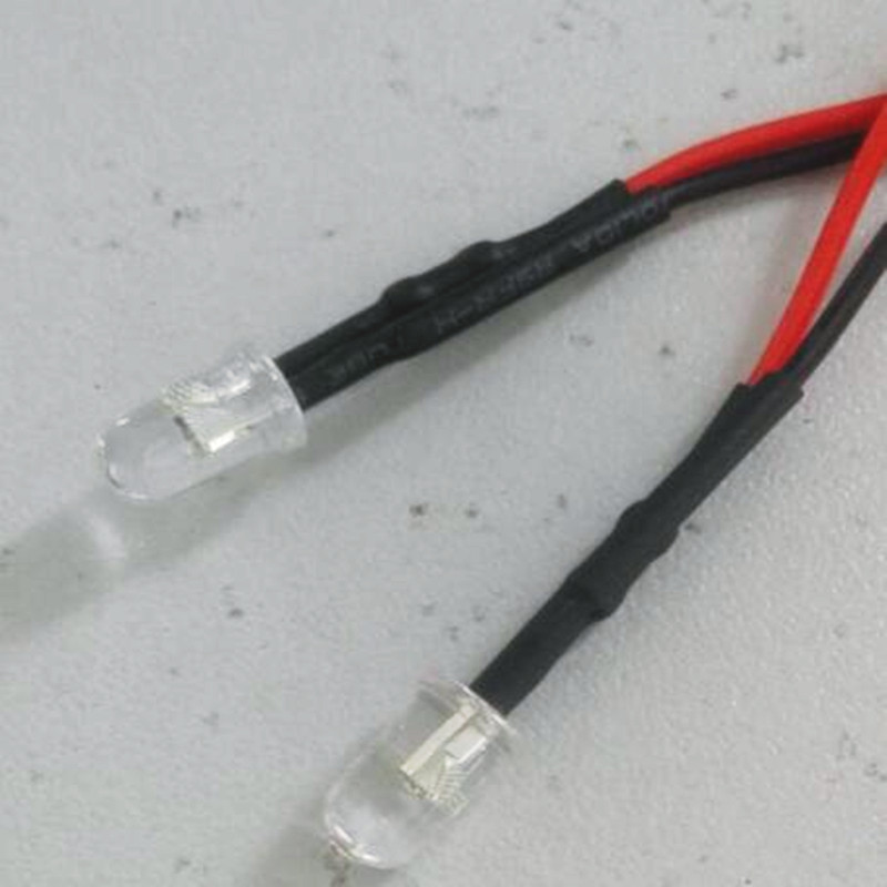 10pcs,Super Bright 30000MCD 10mm 12v White Wire Led,10WL