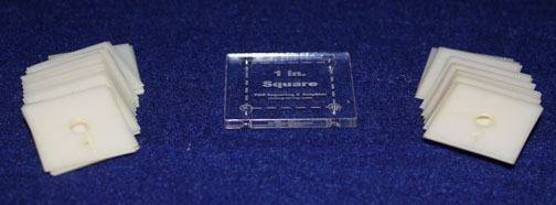 Mylar 1"- Square 51 Piece Set - Quilting / Sewing Templates -