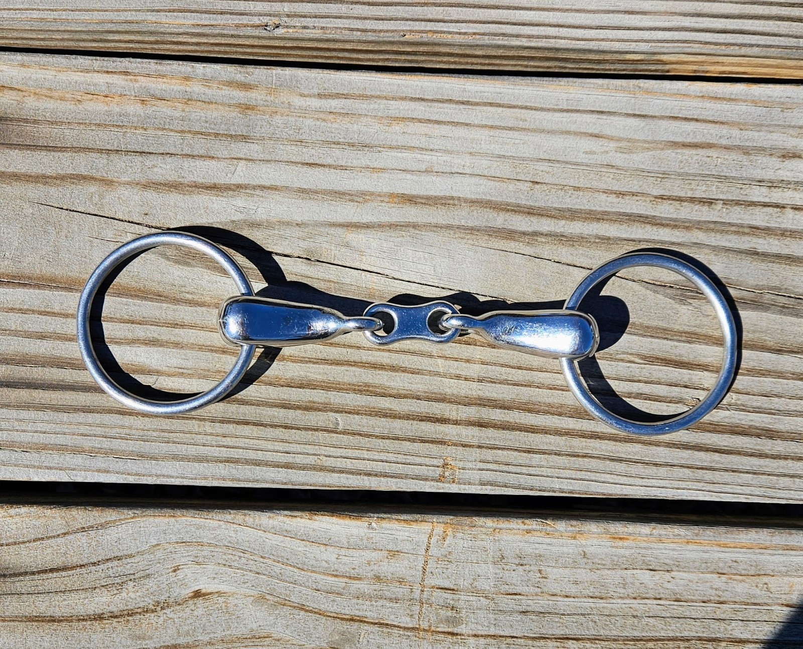Loose Ring French Link Snaffle 5” Stainless English Bit Horse Bit Used Tack