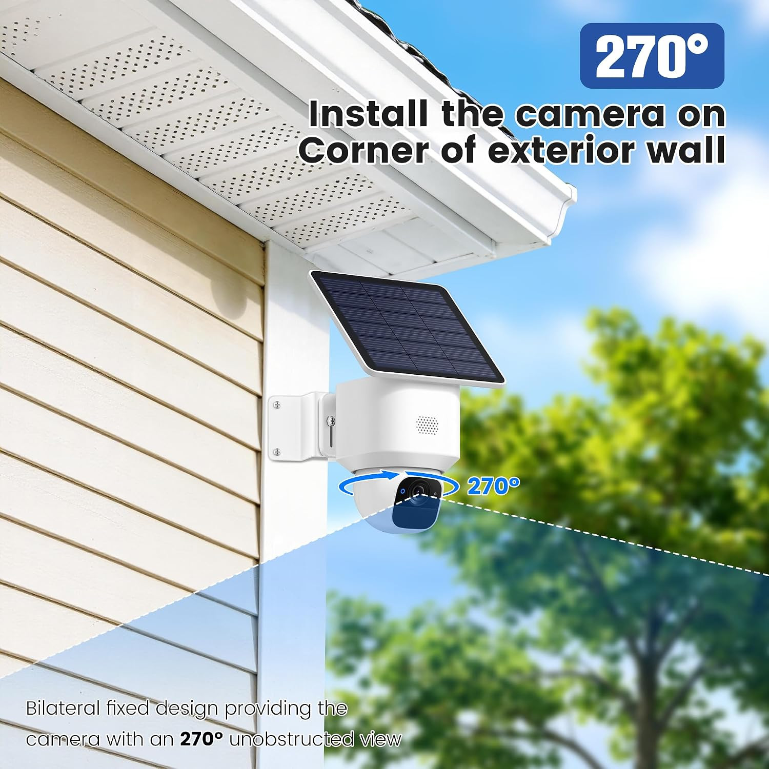 1 Pack Metal Mounting Corner Bracket for Security Camera, Wall Corner Mount