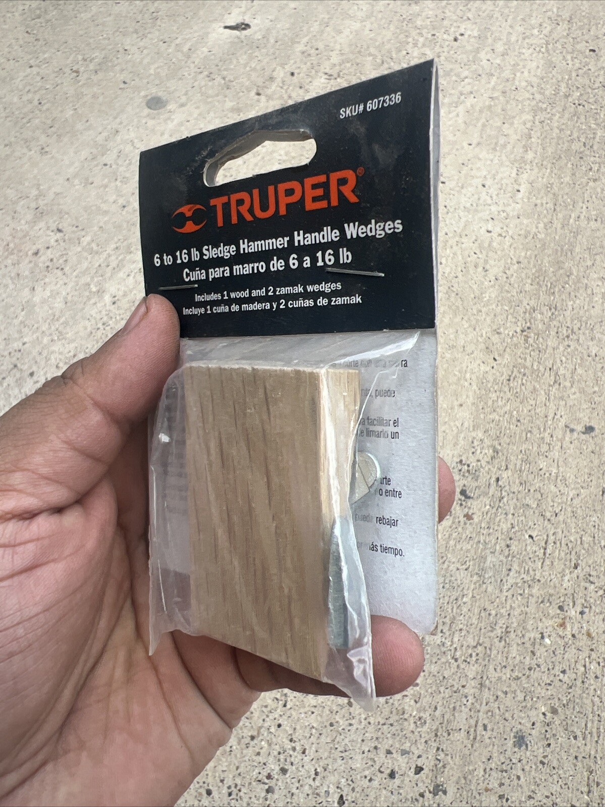 TRUPER- Sledge Hammer Handle Wedge Pack 6-16lb - New In Package