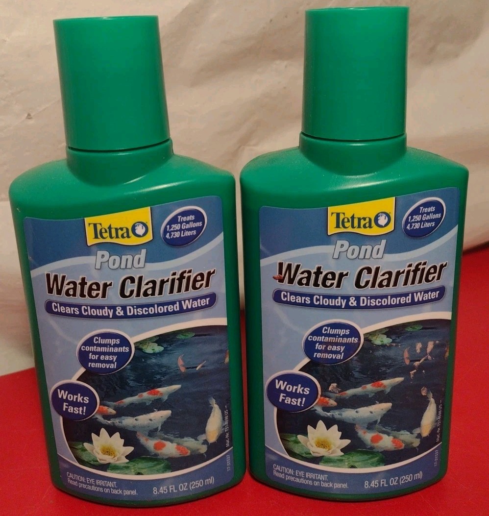 Tetra Pond Water Clarifier, 16.9 Oz, Treats 2, 500 Gallons Lot of 2