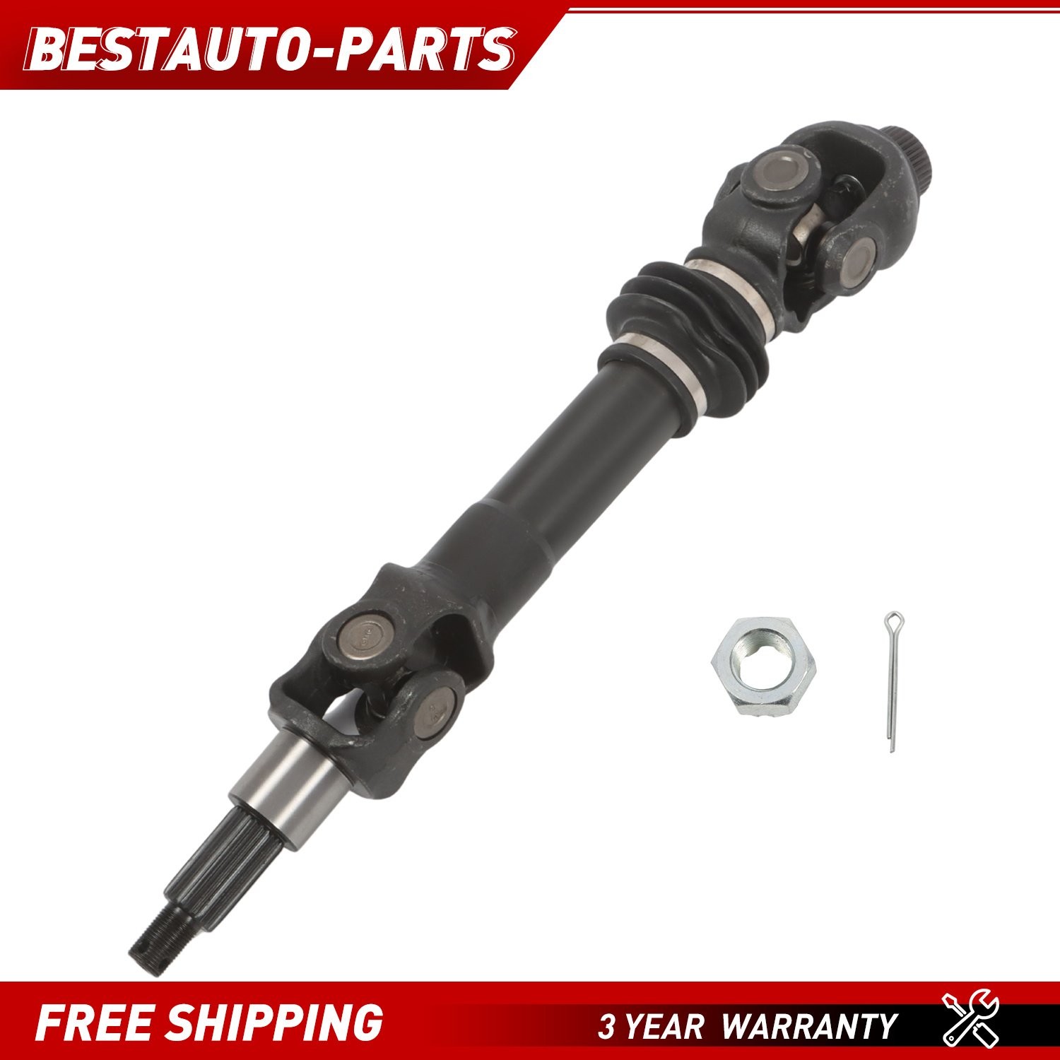 Rear Left / Right U-Joint Axle Shaft For Polaris SPORTSMAN 335 1999 U Joint Type