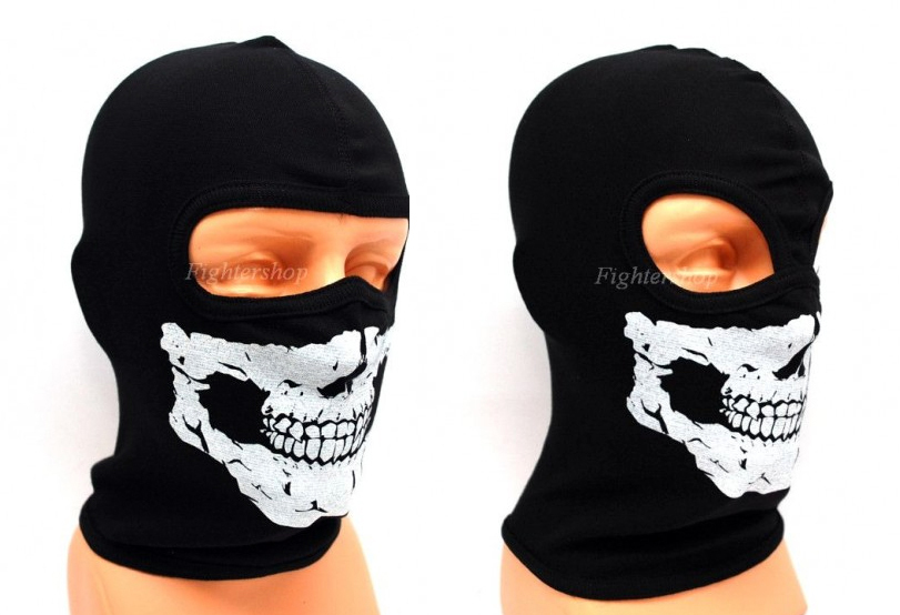 BIKE SKULL MOTORCYCLE SKI THERMAL FACE NECK WARMER MASK BALACLAVA OUTDOOR SPORT