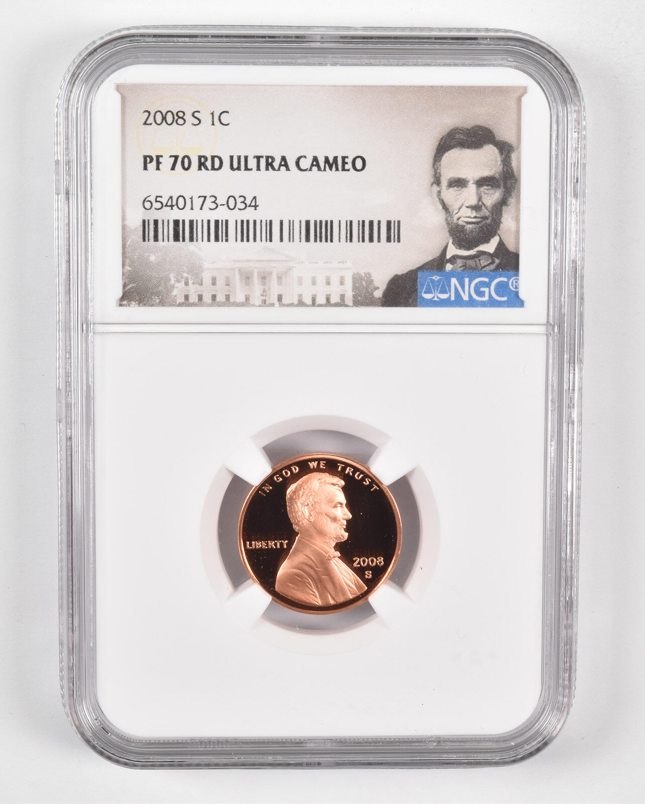 2008-S Lincoln Memorial Cent PF70 UCam NGC - Spl Lbl PR Proof