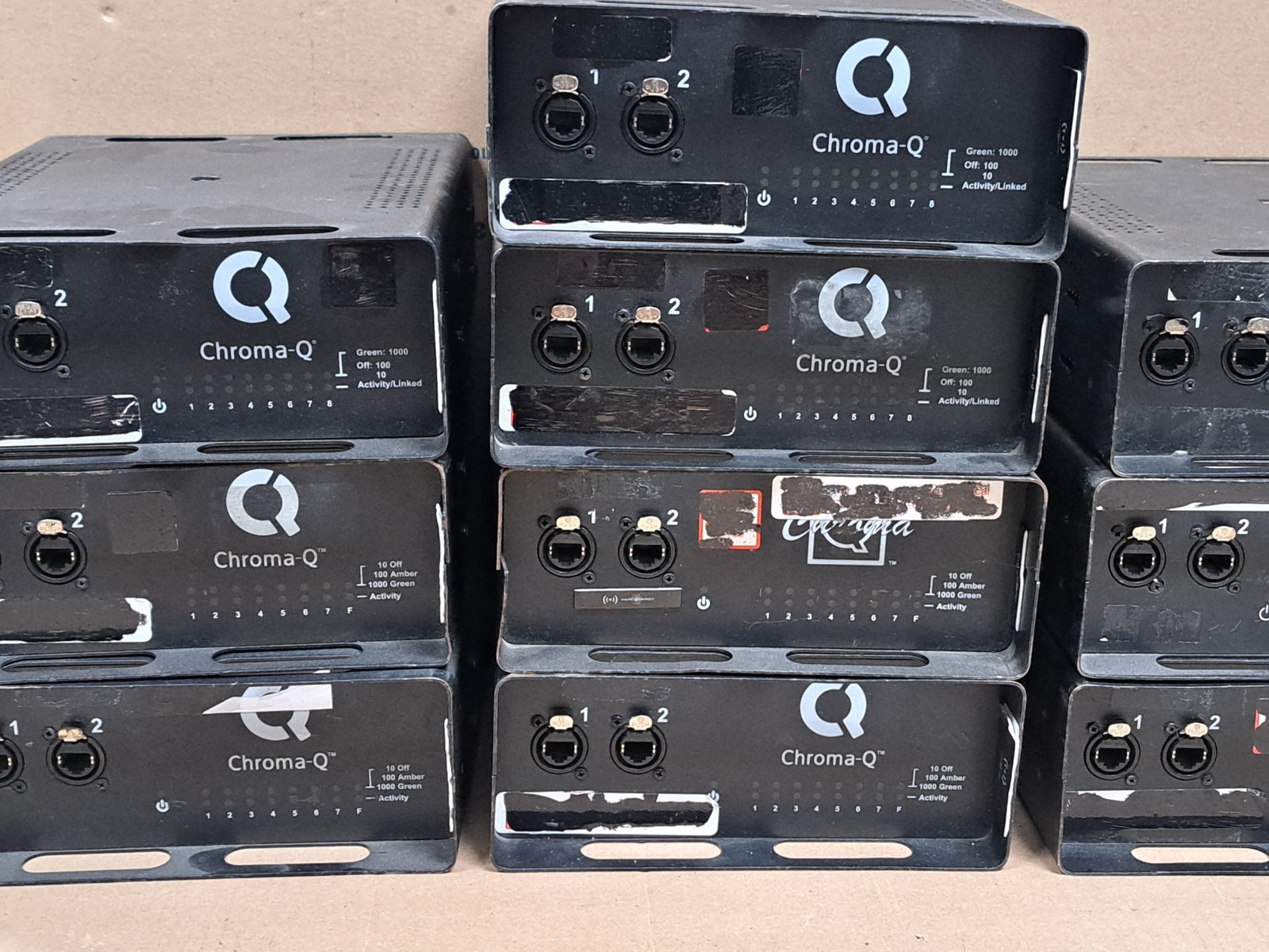 Chroma-Q CHES07 7 Port EtherSwitch 10/100/1000 Ethercon Network Switch Magic Box
