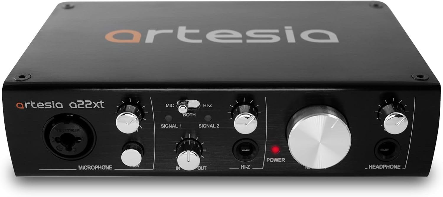 Artesia A22xt USB Audio Interface - High-Resolution Recording & Music Production