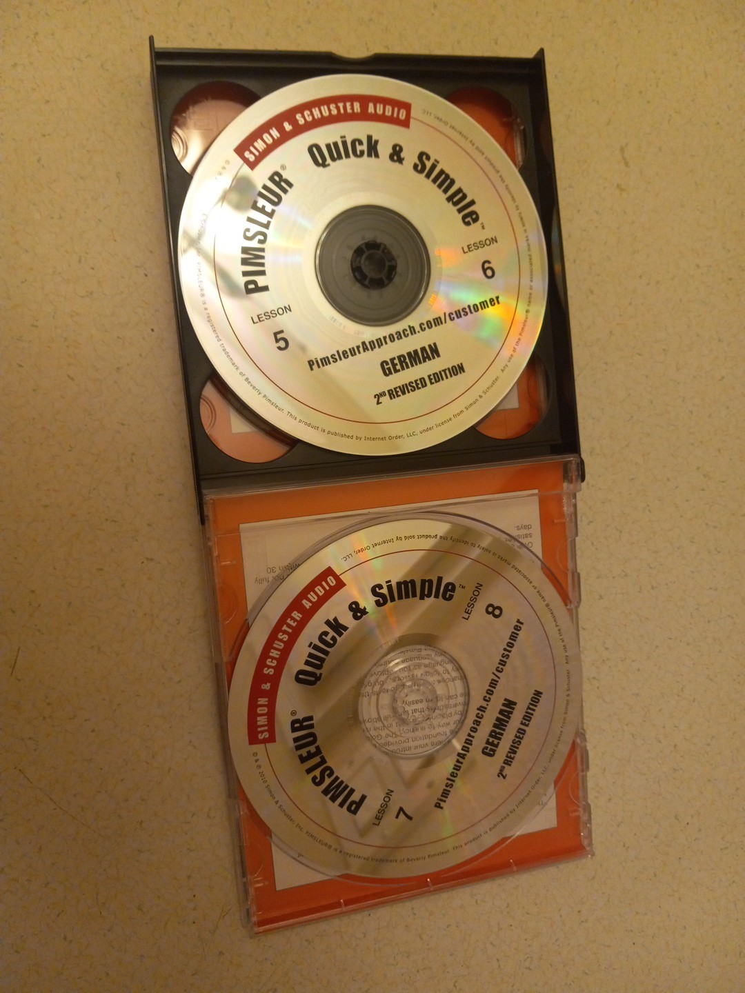Pimsleur Quick & Simple German 2nd Revised Edition Audio CD Lessons 4 cds