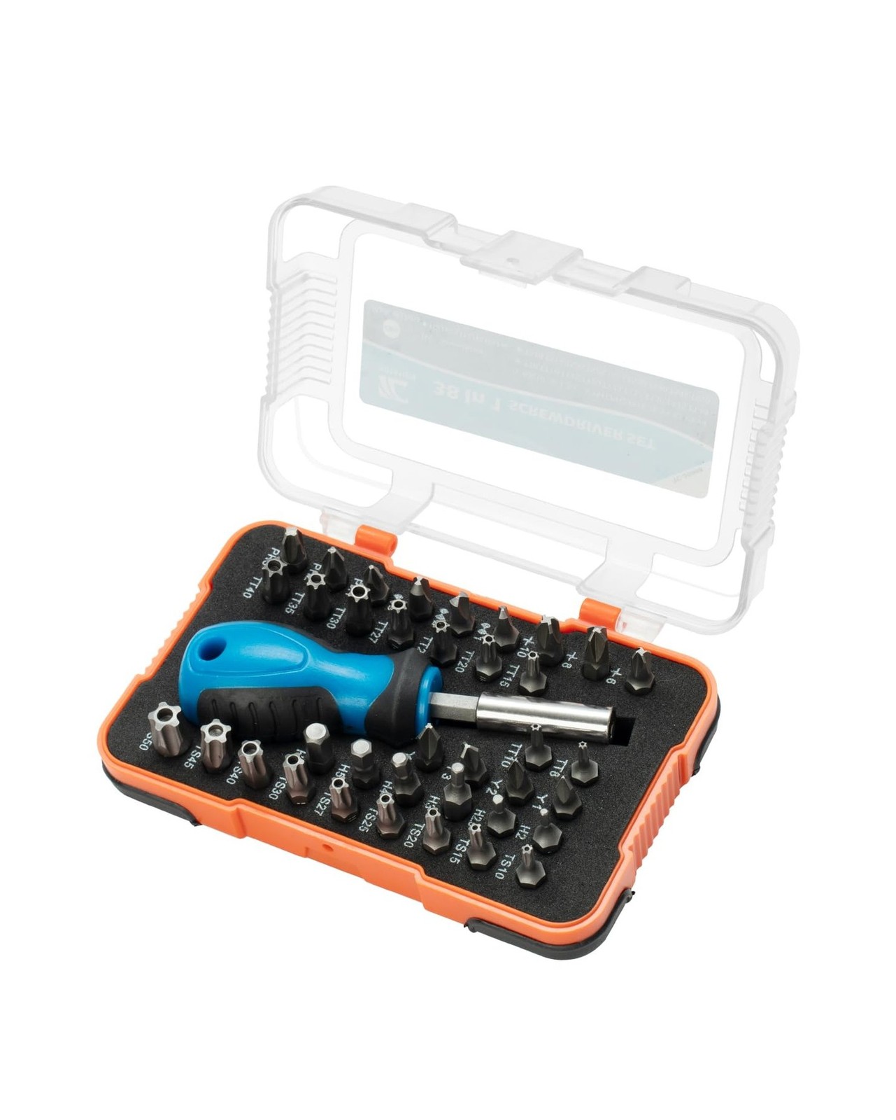 ROTATION 38-Piece 1/4 Bit Driver Screwdriver Bit Set with Porta... FAST USA SHIP