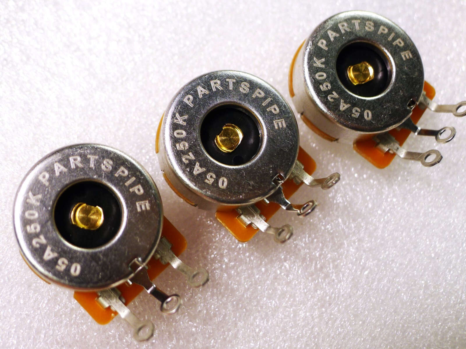Pack Of 3 Short 05A A250K 3/8" Split Shaft Audio POT Potentiometer