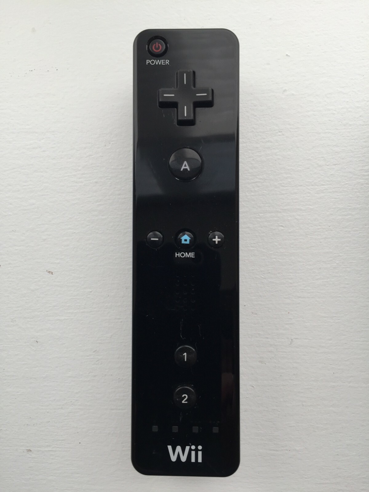 Nintendo Authentic Wii Mote Remote Black Controller Official Tested RVL-003