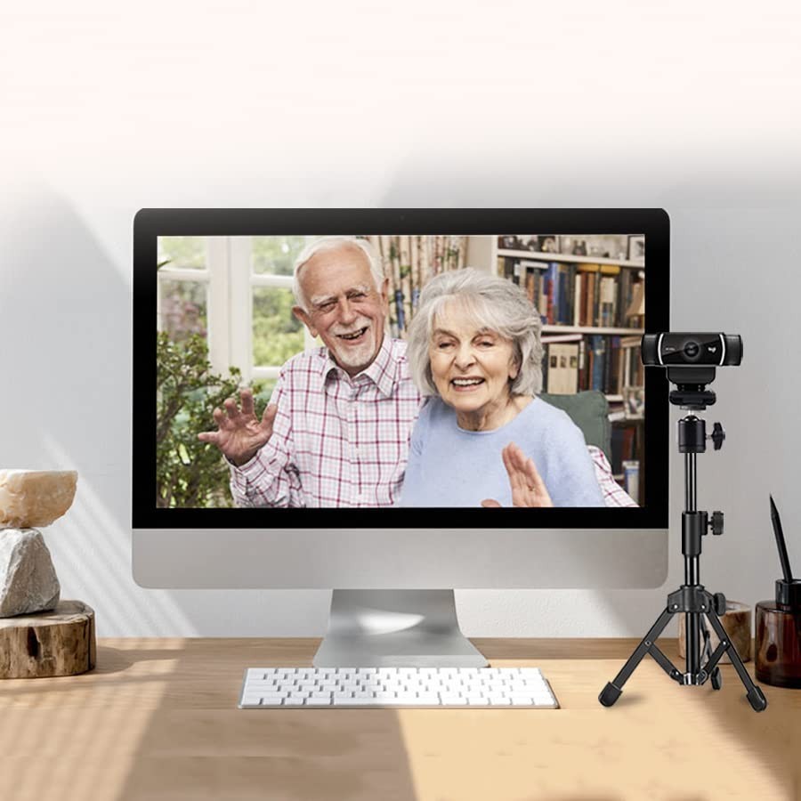 Webcam Tripod Stand Extendable Desktops Tripod for Camera/Phone/Webcam