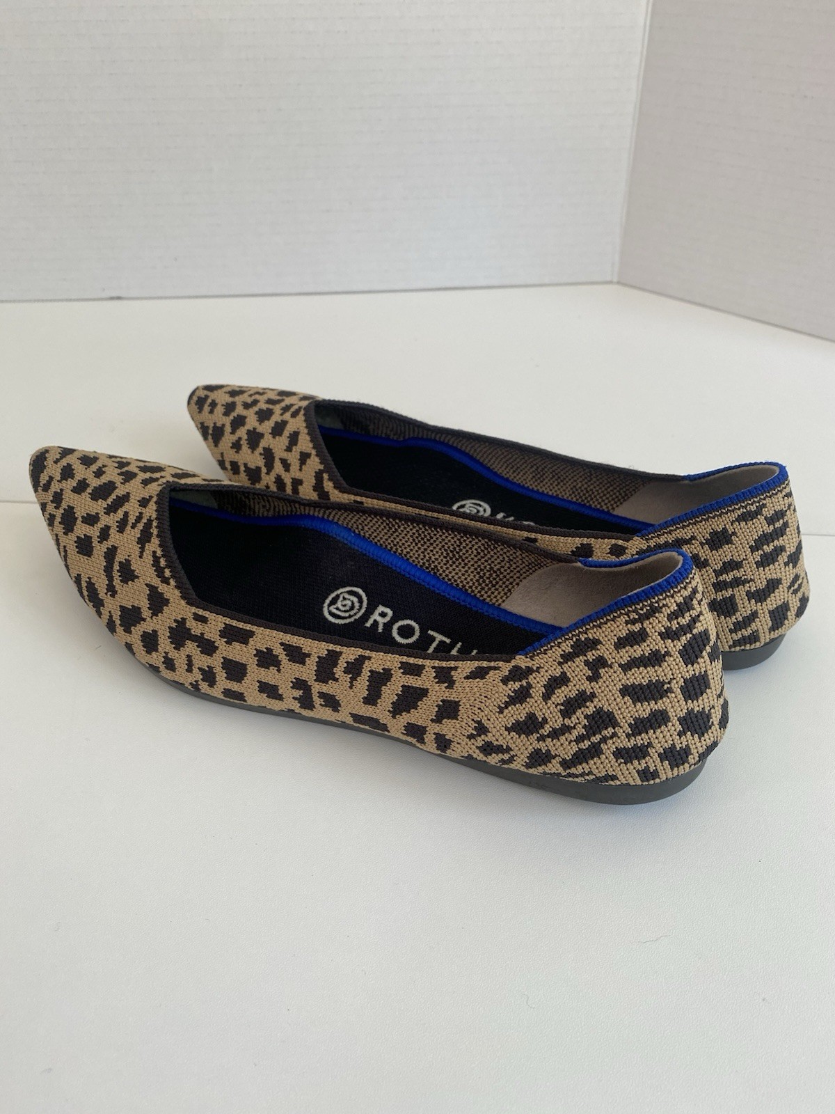 Rothy’s The Point Flats Women’s 8 Leopard Print