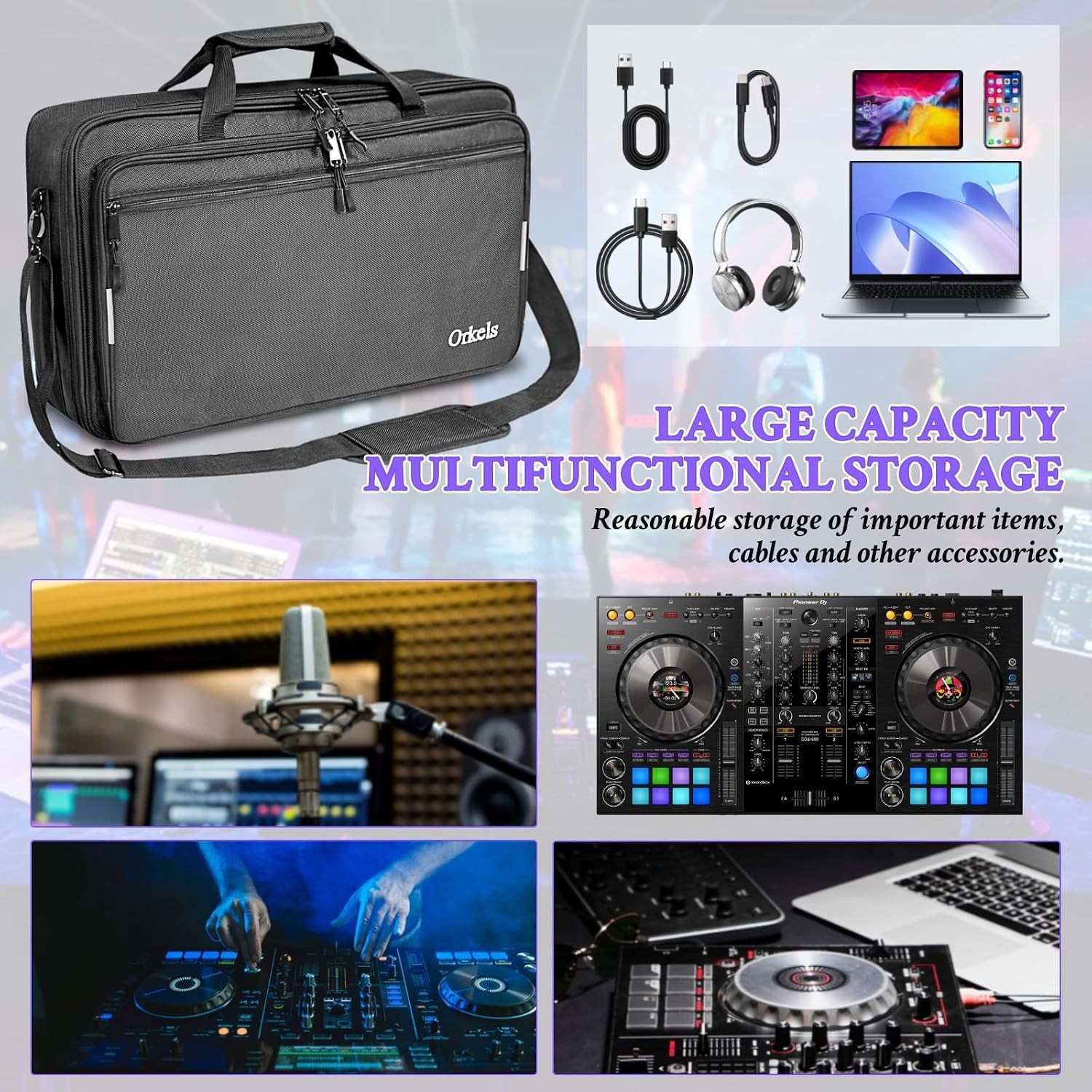 Padded DJ Controller Case for Pioneer DDJ & XDJ Series