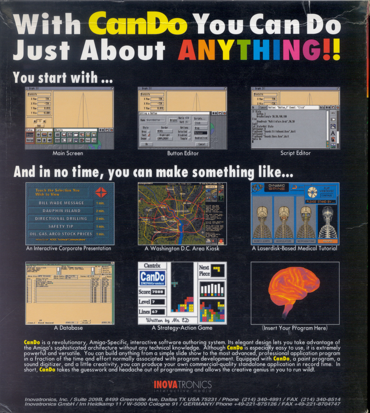 CanDo v2.51 Multimedia Application Authoring System ©1993 for Amiga - ECS/AGA