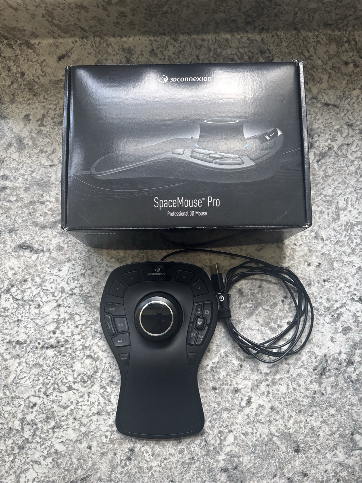 3Dconnexion SpaceMouse Pro USB Wired 3D Mouse