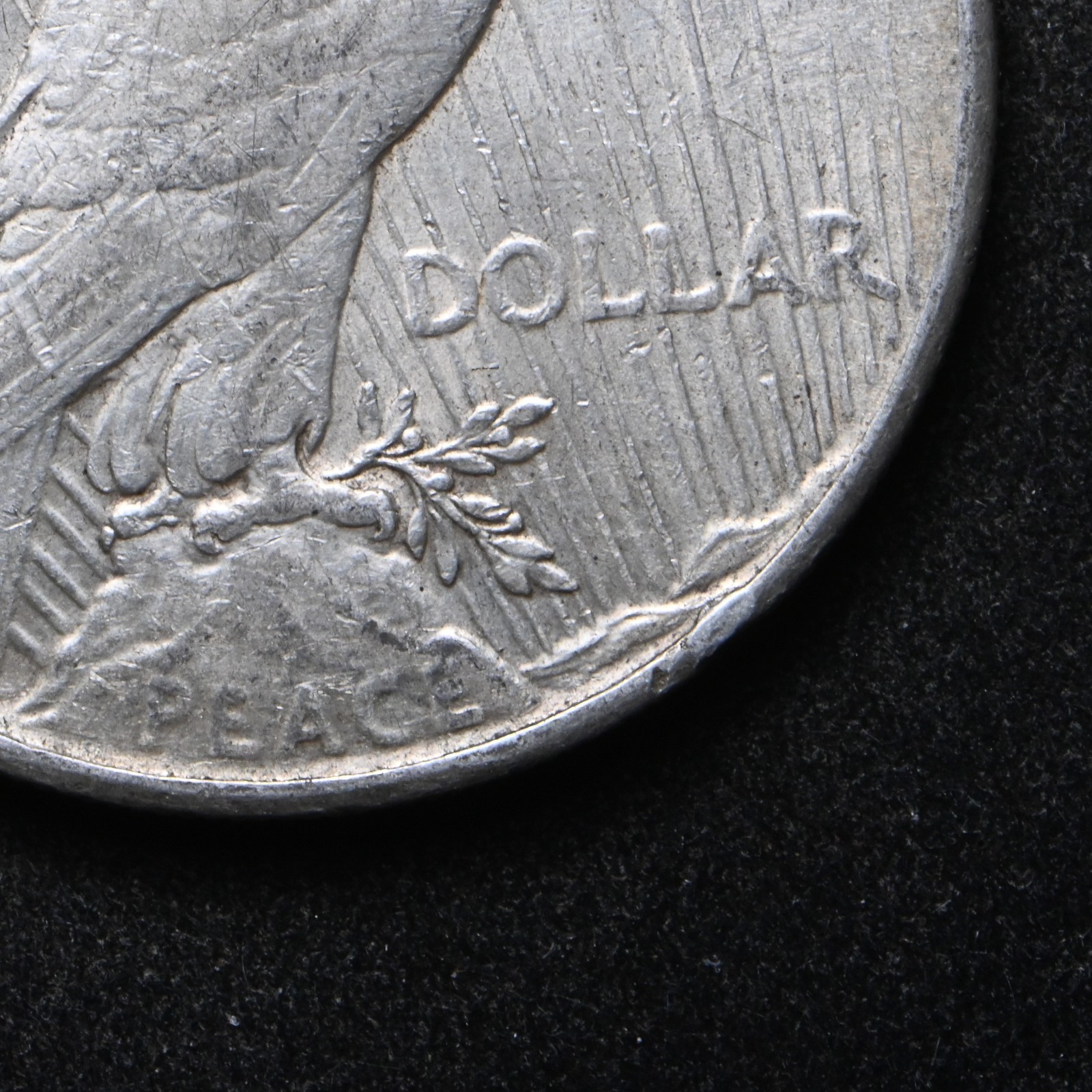 1923-S Peace Silver Dollar Double Mint Error (cn16828)