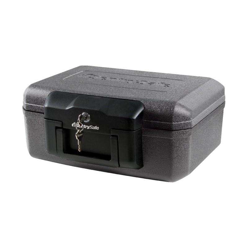 Fireproof Safe Box Key Lock Document Storage Portable Fire Resistant 0.18 Cu Ft