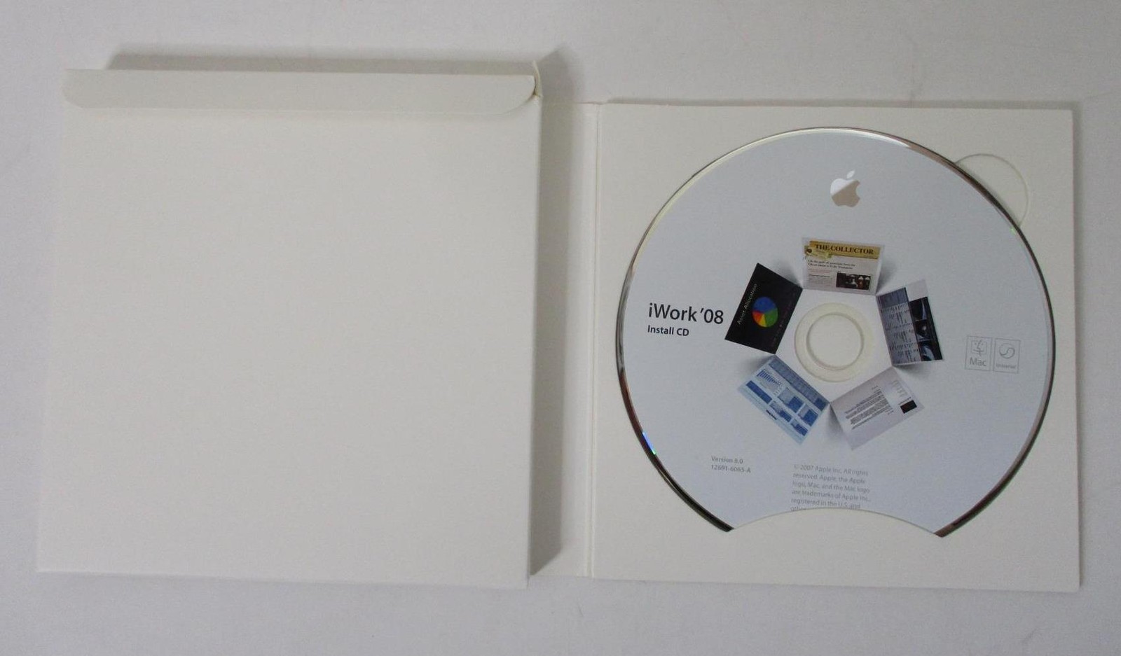 iWork 08 (2007 CD + Serial Numbers) Mac Version 8.0 Install Disc; Apple Software