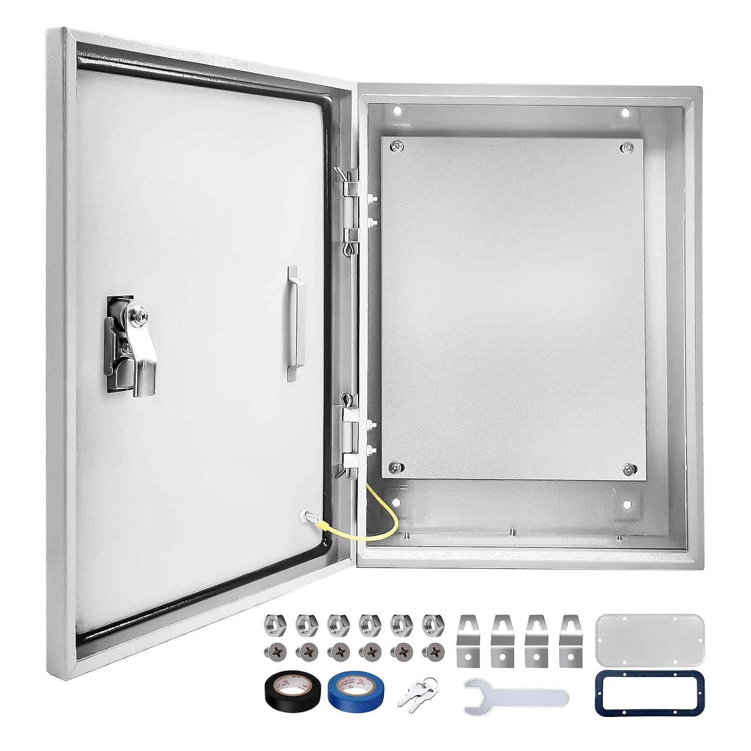 Electrical Junction Box 24x16x12, NEMA 4X IP66 Steel Enclosure Box | 1.5mm steel