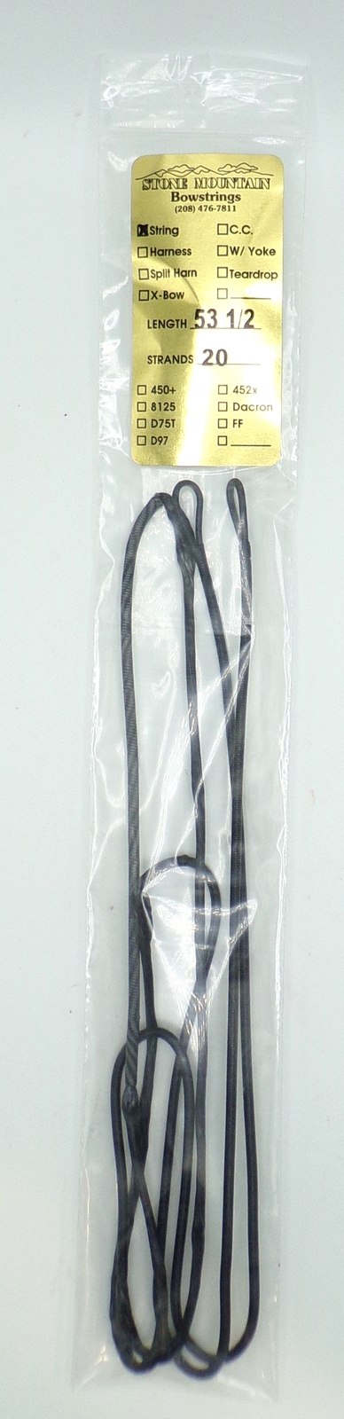 Compound Bowstring - Clearance - 2Cam All Black Bowstring. - BCY 8125