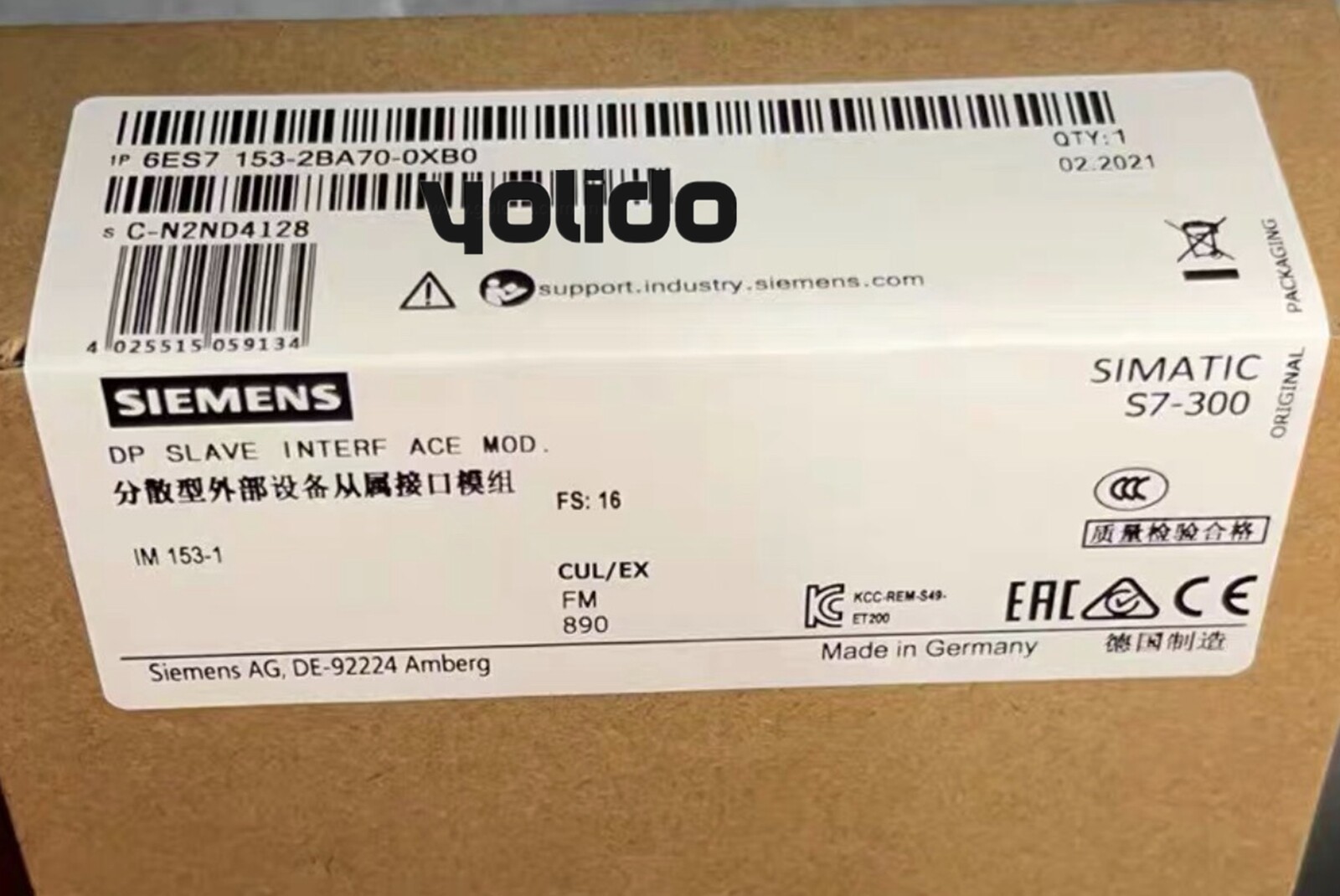 NEW Siemens 6ES7 153-2BA70-0XB0 6ES7153-2BA70-0XB0 us free tax