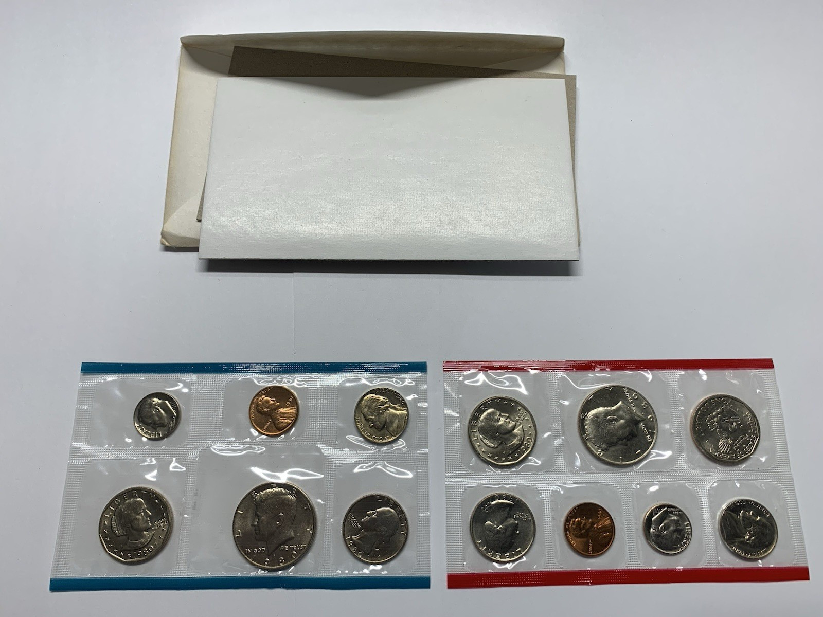 1980 Uncirculated Coin Set U.S Mint Original Government Packaging OGP #1