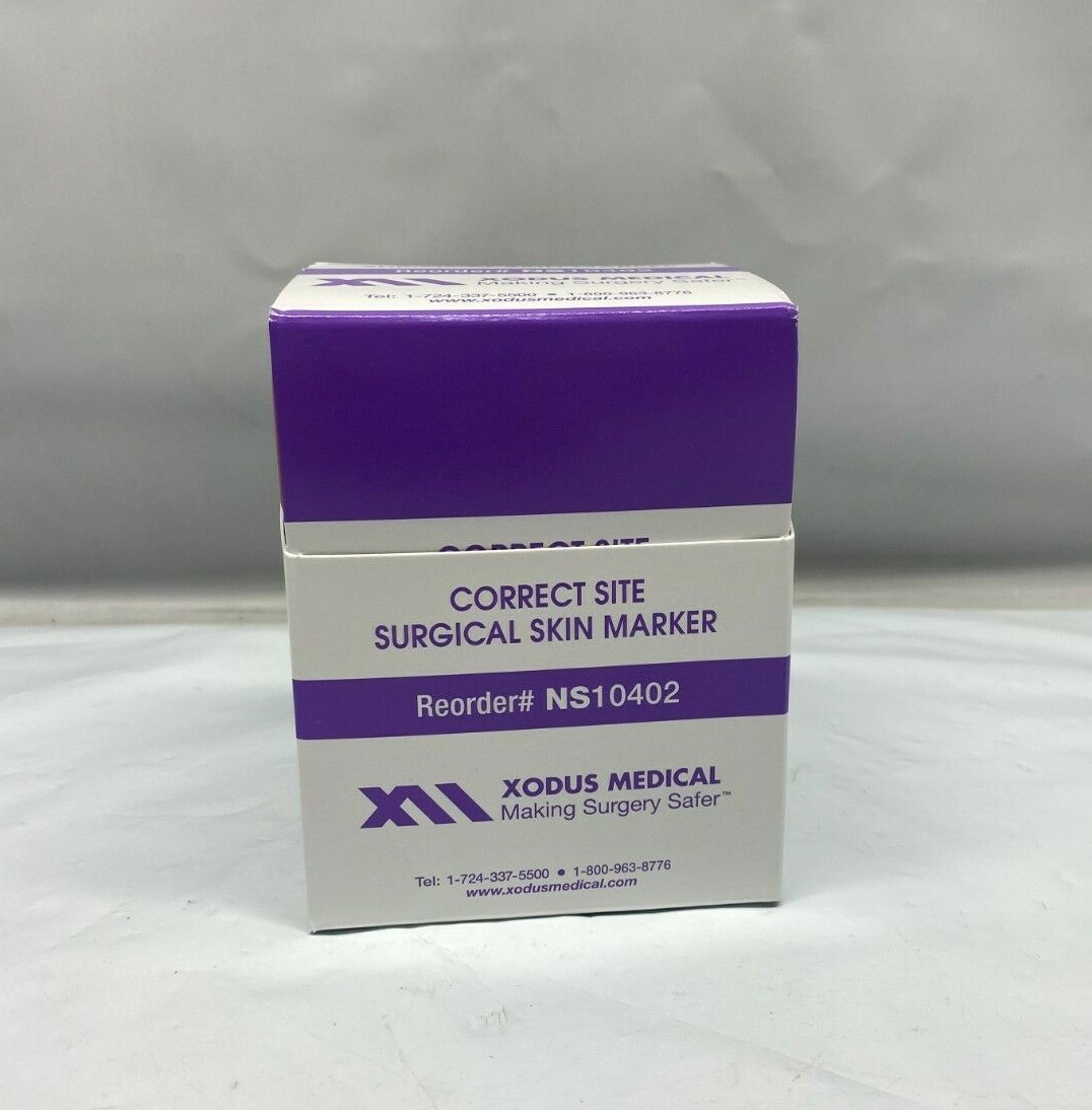 Xodus Medical Correct Site Marker, Violet, Regular Tip - 10402 - 50 Markers