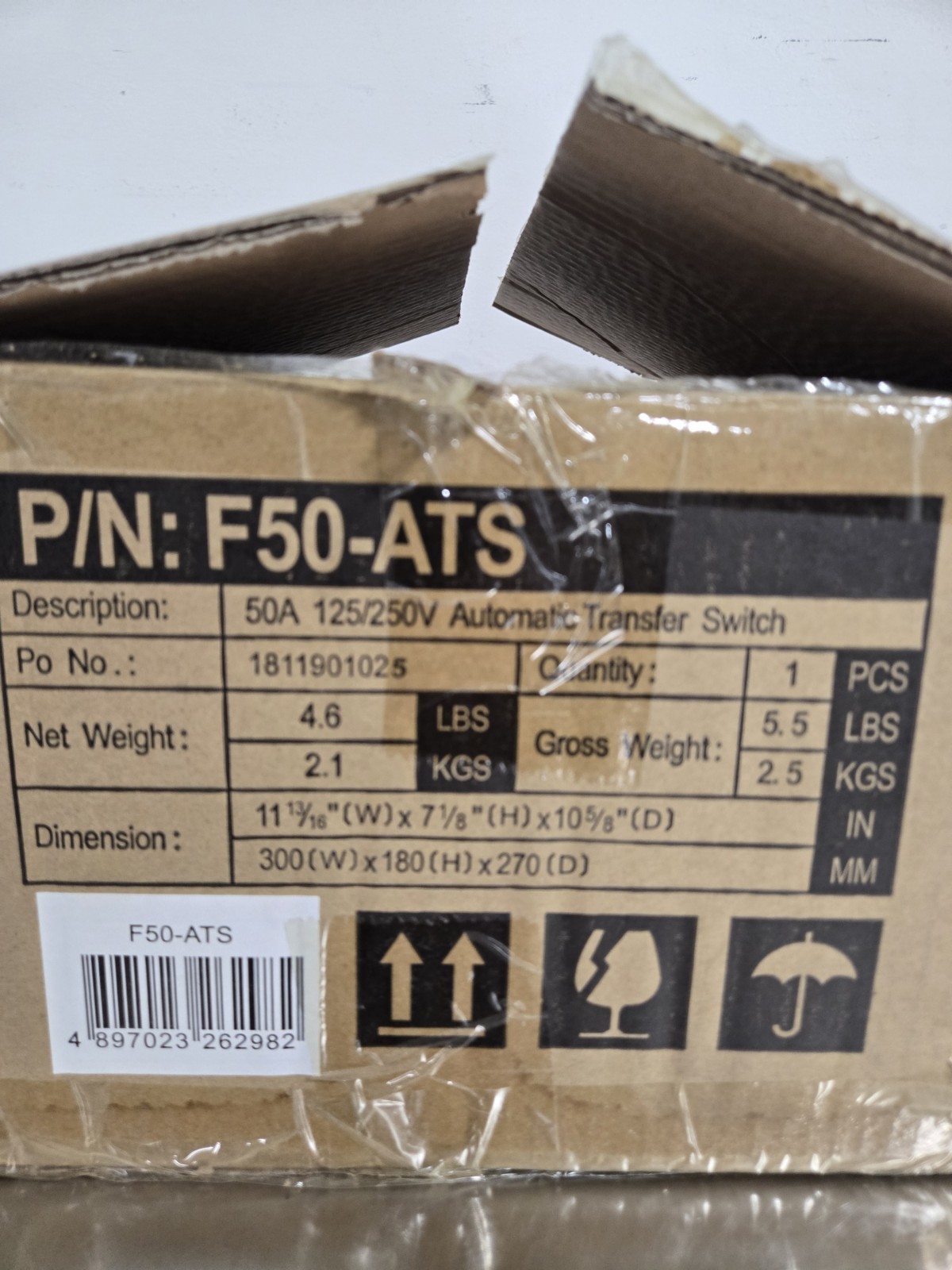 Furrion RV 50 Amp 125/250V Automatic Transfer Switch