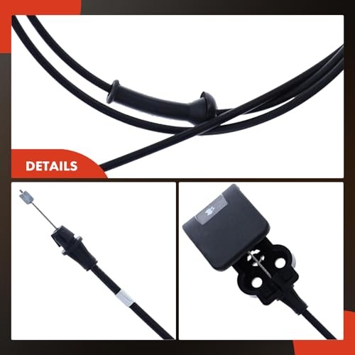 Front Hood Latch Release Cable with Handle | Compatible with Jeep Compass