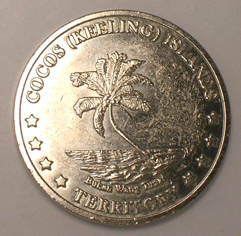 Vintage 2004 Cocos Keeling Islands 10 Cents Seasnake Fantasy Token VF+