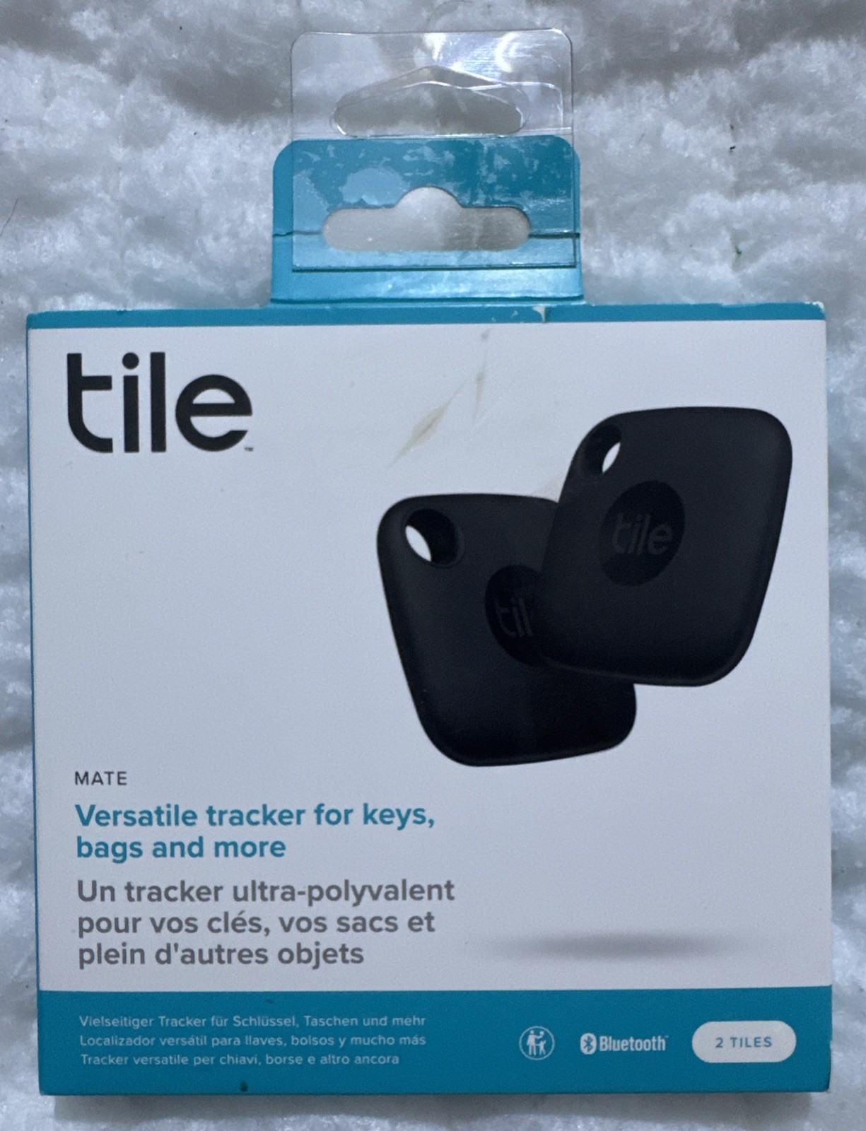 Tile Mate Bluetooth Tracker Keys Finder Wallet Phone GPS Tag RE-44002 Pack Of 2