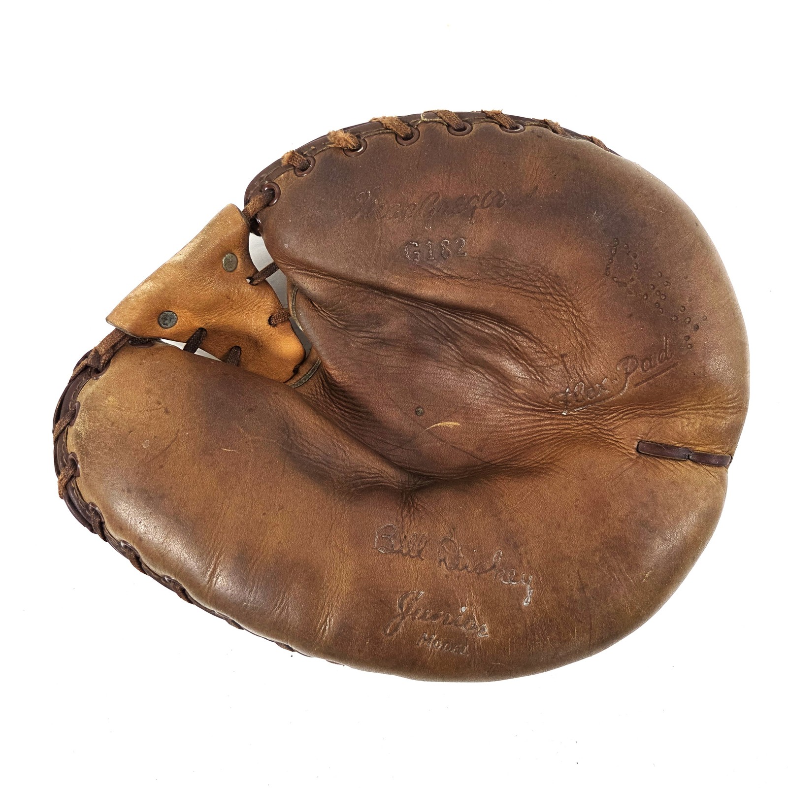 Vintage MacGregor G182 Bill Dickey Juniors Model Leather Catcher's Mitt 1930?
