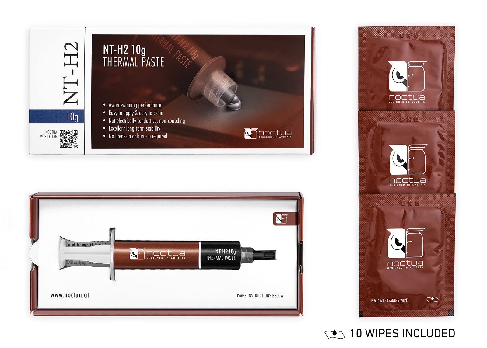 NT-H2 10g, Thermal Computer Paste incl. 10 Cleaning (10g)