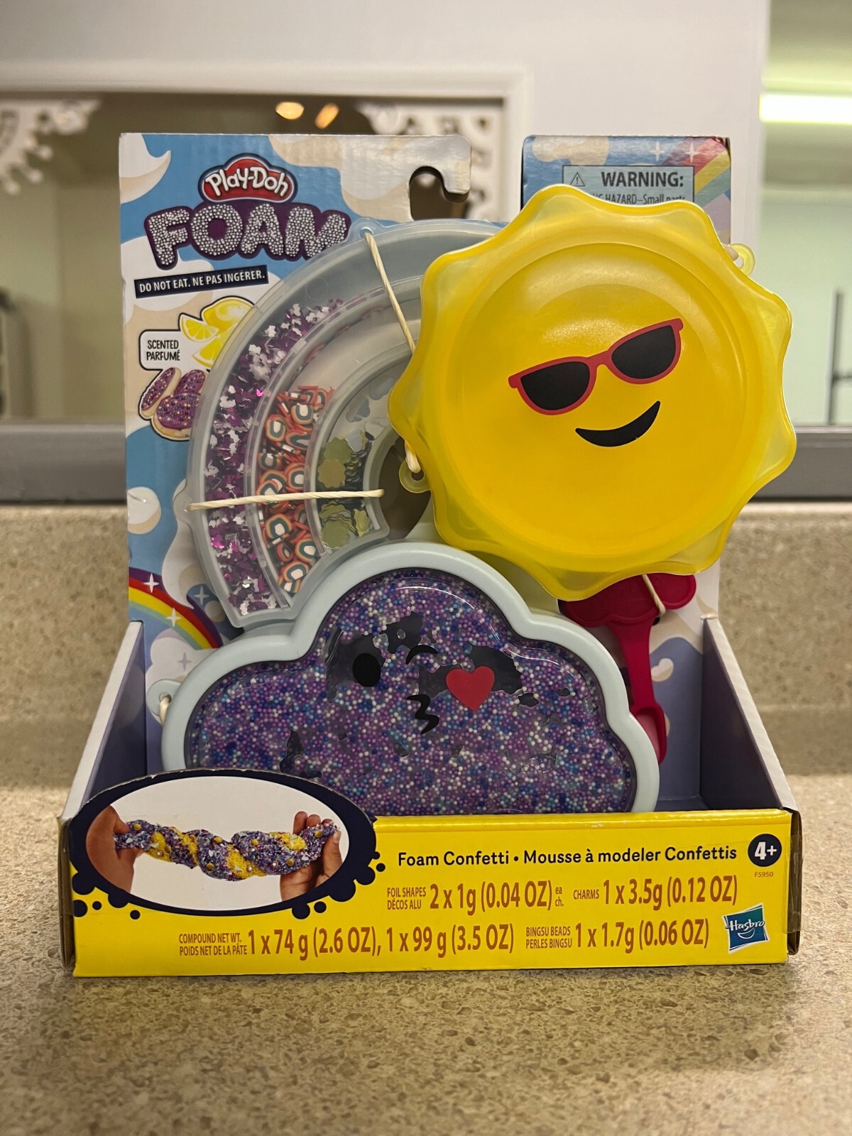 Play-Doh Foam Confetti Mixing Kit Play Set New