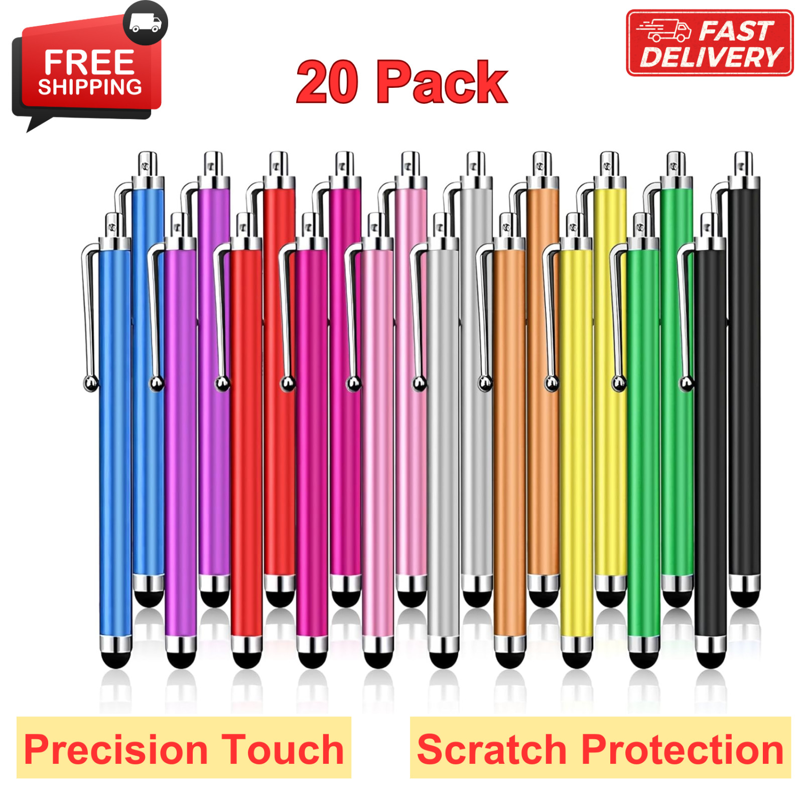 20 Pack Stylus Pen,Stylus Pen for Touchscreen High Precision Drawing Writing