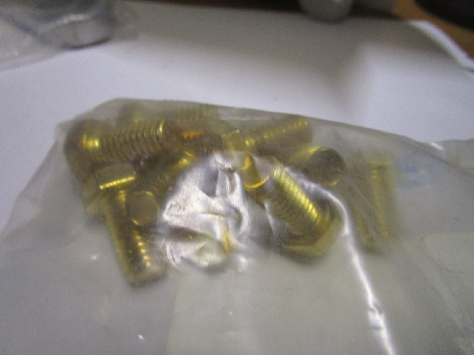 3/8"-16 x 3/4" Brass Hex Cap Screw QTY 10