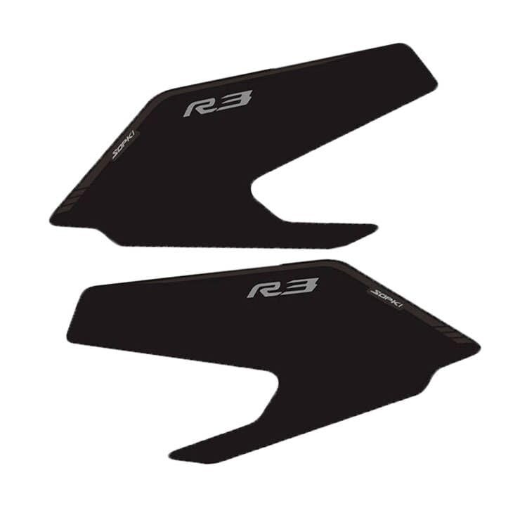 Motorcycle Fuel Tank Protector For Yamaha R3 Fuel Tank Pad Non-Slip Gas Black