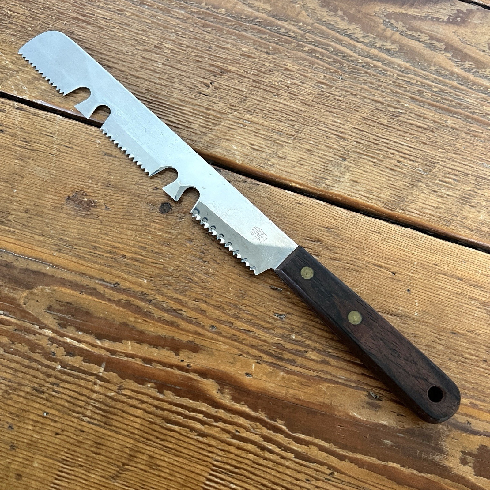 RARE Stanley Stanhome Frozen Food Knife Sawtooth Edge No. 641 1 SUPER RETRO