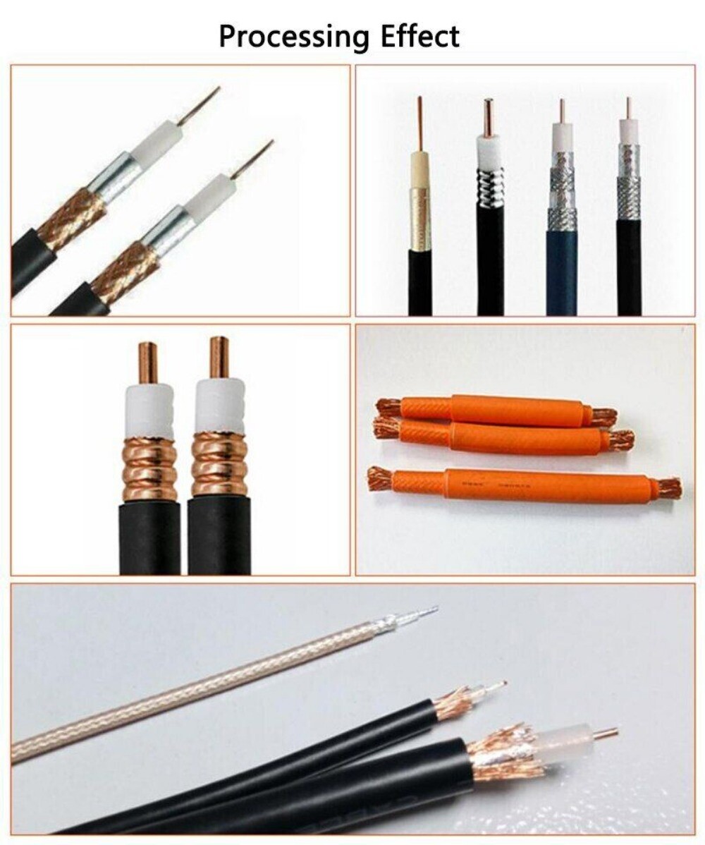 Automatic Coaxial Line Stripping Machine RF Audio Cable Peeling Machine 0.8-10mm