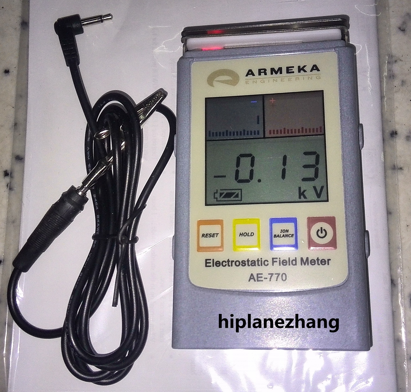 Electrostatic Fieldmeter Static & Ion Balance Voltage Test Meter Distance 25MM