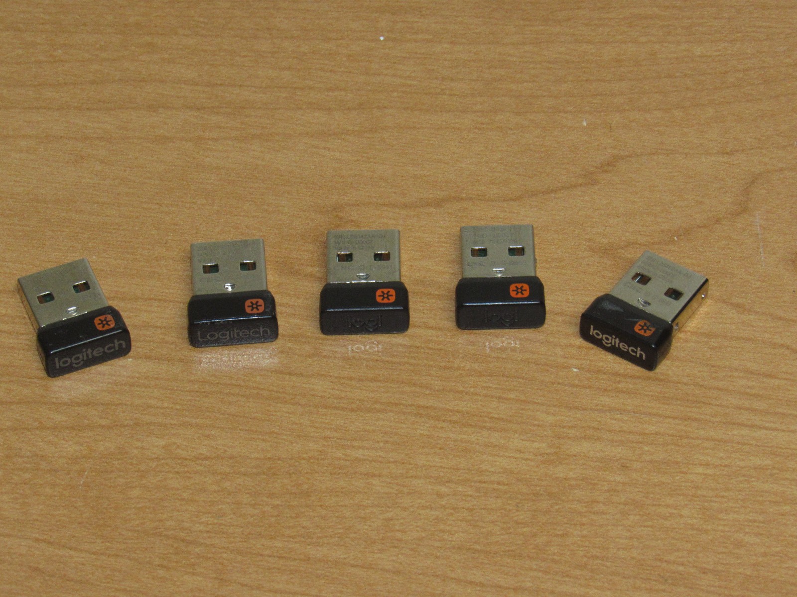 Lot of 5 Logitech Logi Unifying Receiver USB USB-A Dongles C-U0007 - Tested OEM