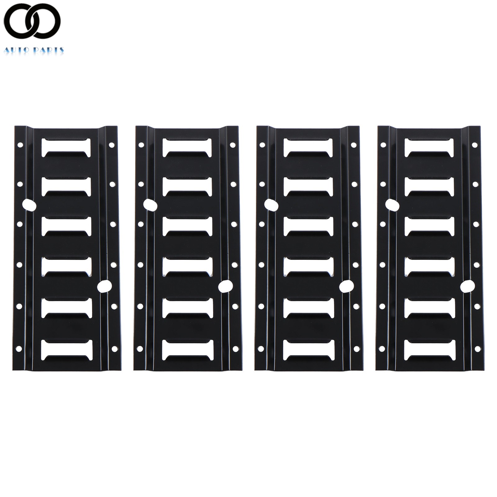 1' E Track Tie Down Enclosed Trailer 4 Pack Secure Cargo Heavy Loads Black New
