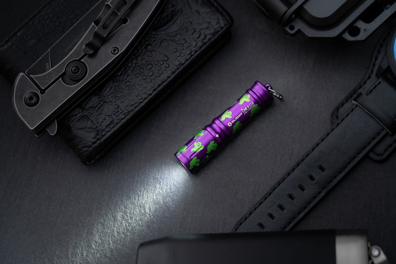 Olight I3E EOS Halloween Ghost Keychain Waterproof Flashlight, 90 Lumens, 1 AAA