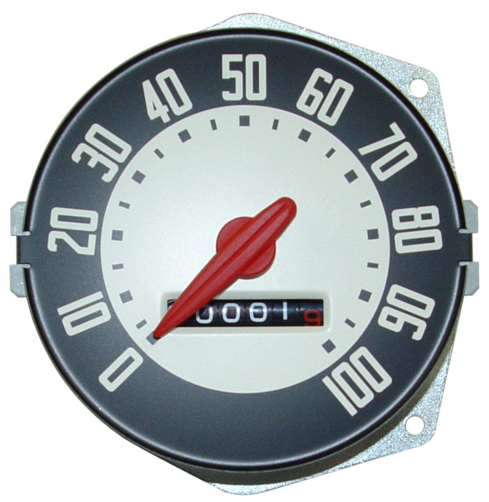 1948 1949 1950 FORD TRUCK SPEEDOMETER W BACKING PLATE # 7RC-17255-A #48F-9260