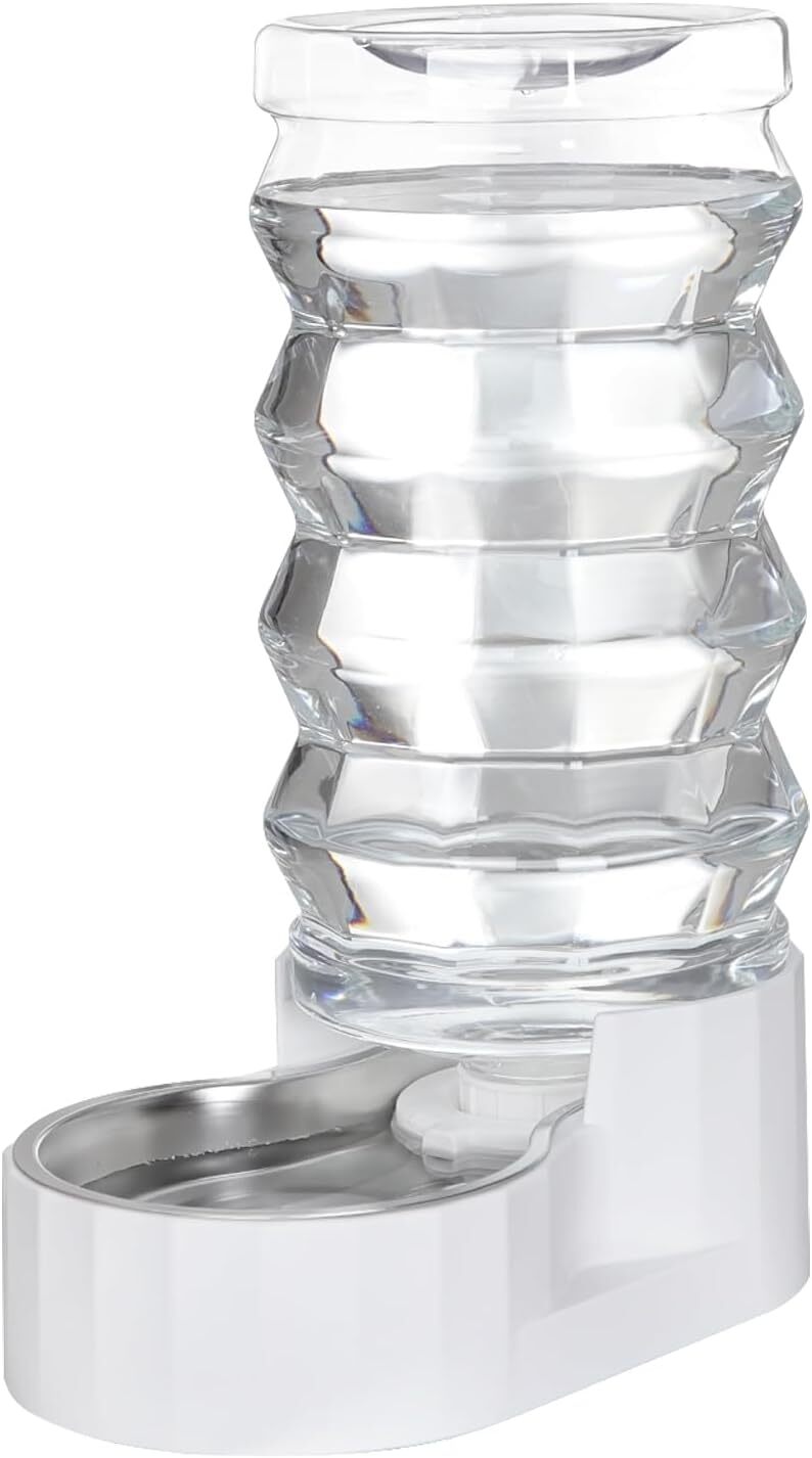 Automatic Pet Waterer, 100% BPA Free, Gravity-Fed Stainless Steel Waterer