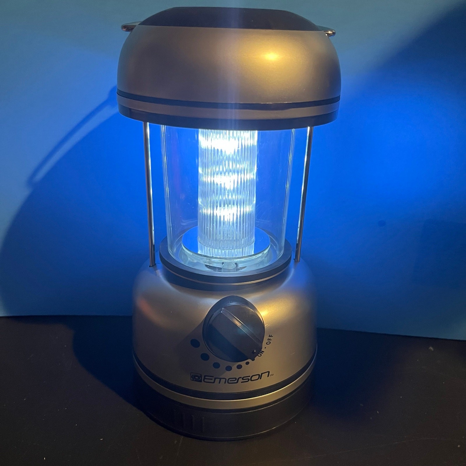 Emerson Indoor Outdoor Utility Lantern – 12 LED Lights – Battery/AC Powered