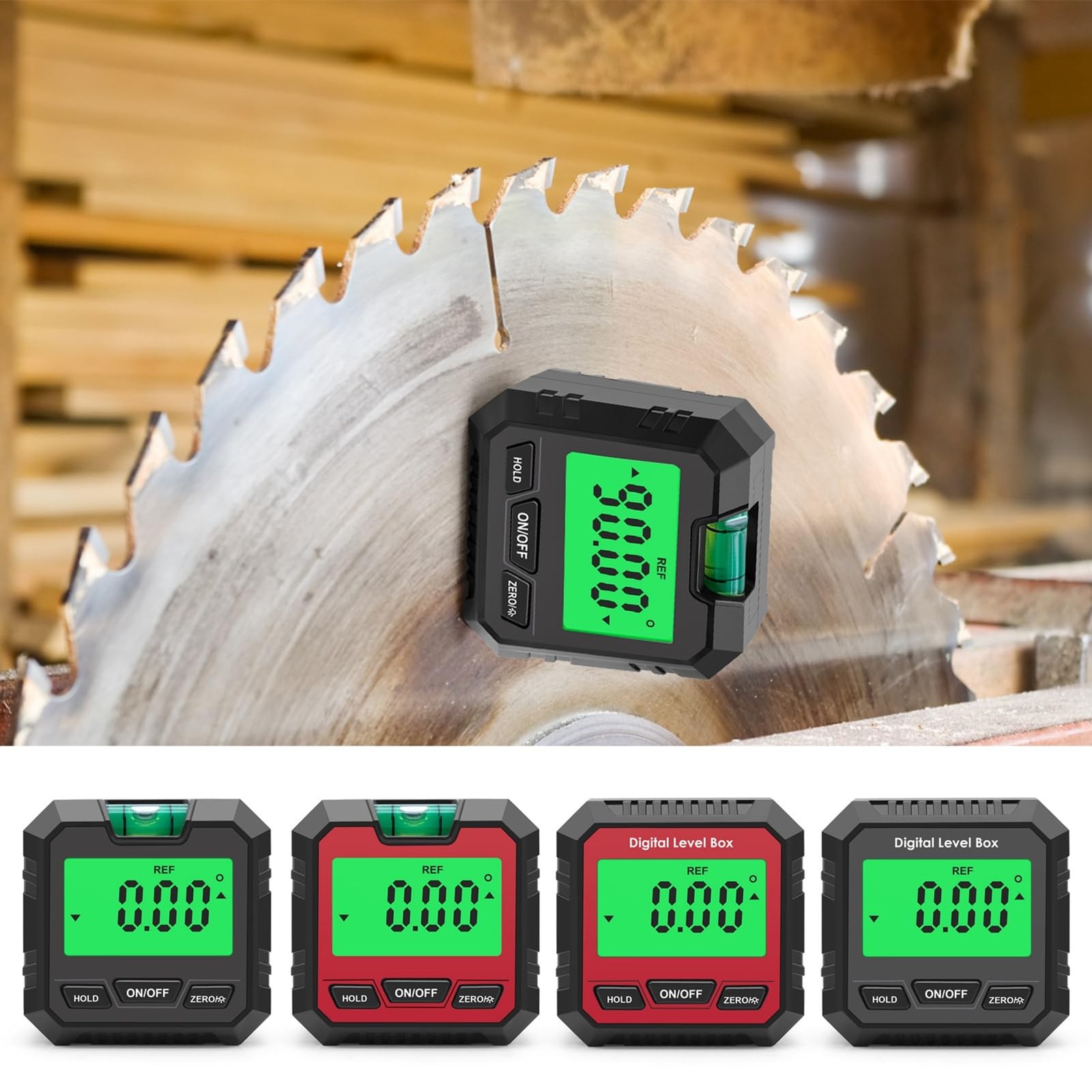 Digital Angle Gauge Magnetic Lcd Level Tool, Horizontal Bubble Magnetic Angle...