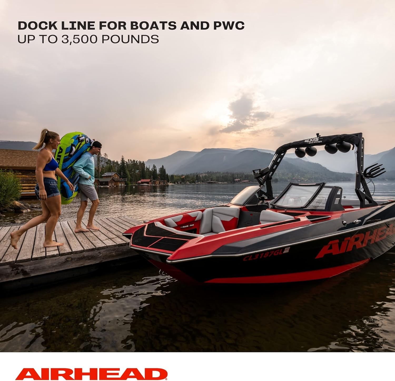 Versatile 4 Feet Bungee Dockline with Adjustable Ends - Perfect for Watercraft