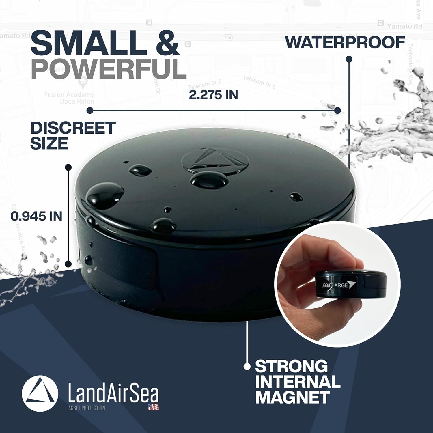 Waterproof Personal Gps Tracker With Magnet For Real Time Location Tracking